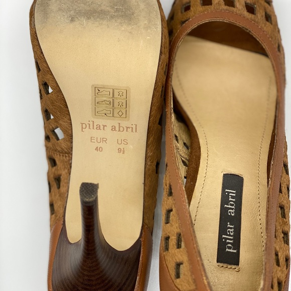 Pilar Abril Peep Toe Pumps - Picture 5 of 5